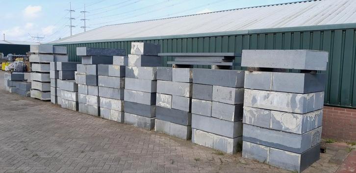 blokken natuursteen, Tuin en Terras, Bielzen en Borders, Gebruikt, Natuursteen, Minder dan 25 cm, Minder dan 100 cm, Ophalen