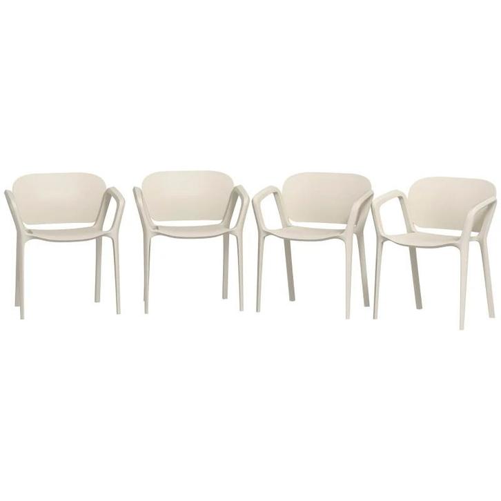 Set van 4 kunststof tuinstoelen nieuw, Tuin en Terras, Overige Tuin en Terras, Nieuw, Ophalen of Verzenden