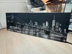Schilderij new york skyline, 125 cm of meer, Ophalen of Verzenden, Zo goed als nieuw, Schilderij