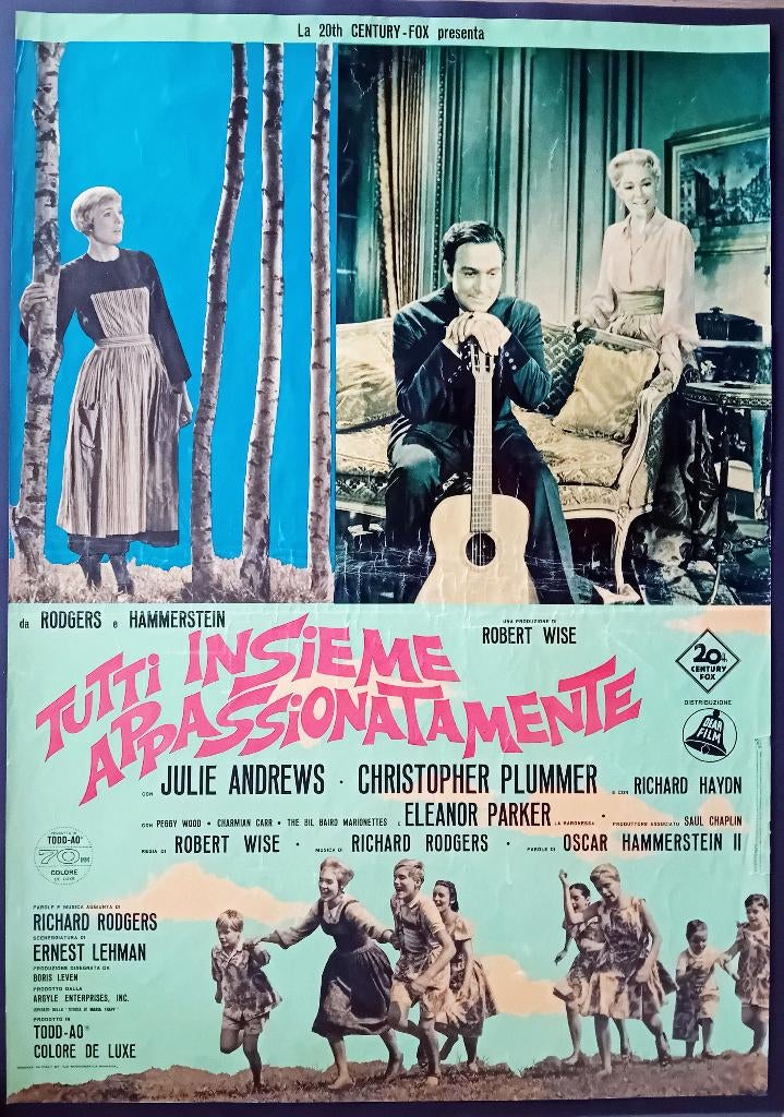 2 originele Italiaanse posters van The Sound of Music, Ophalen, A1 t/m A3, Film en Tv, Rechthoekig Staand