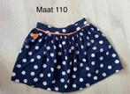 Blauw rokje met stippen, maat 110, merk: Jubel, Ophalen of Verzenden, Zo goed als nieuw, Meisje, Jurk of Rok