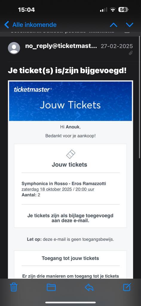 2x Golden Cirkel kaarten Eros Ramazzotti za 18 okt Symphonic, Tickets en Kaartjes, Concerten | Pop, Twee personen