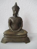 Antieke Bronzen boeddha Beeld, Antiek en Kunst, Ophalen of Verzenden