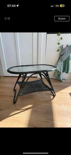 Rotan tafel - tafeltje, 50 tot 100 cm, Rond, Ophalen of Verzenden, Minder dan 50 cm