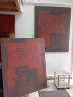 MTess Abstracte Schilderijen - Gentse Kunst, Antiek en Kunst, Ophalen of Verzenden