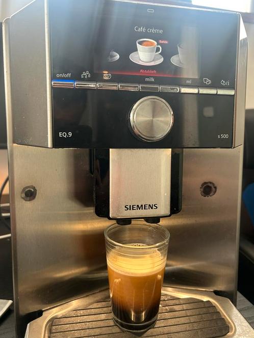 Siemens EQ9 S500, Witgoed en Apparatuur, Koffiezetapparaten, Zo goed als nieuw, Gemalen koffie, Koffiebonen, Koffiemachine, 2 tot 4 kopjes
