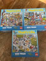 3 That's Life Puzzels - 1000 Stukjes, Ophalen of Verzenden, 500 t/m 1500 stukjes, Gebruikt, Legpuzzel