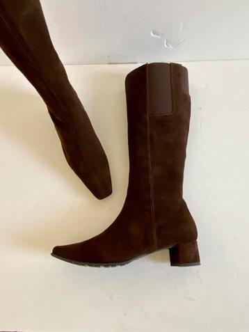 i658 Emotions maat 40 suede-leren hoge laarzen leer d-bruin beschikbaar voor biedingen