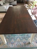 Grote teakhouten eettafel 2,60 x 1,20, Ophalen, Gebruikt, 100 tot 150 cm, 200 cm of meer