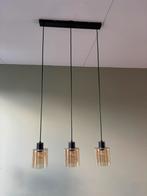 Hanglampen 3 stuks smokey glass dimbaar, Ophalen of Verzenden, Zo goed als nieuw, Minder dan 50 cm