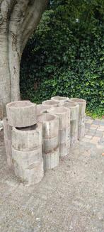 Beton bakken, Tuin en Terras, Bloembakken en Plantenbakken, Ophalen, Zo goed als nieuw, Rond