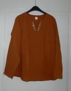 Nieuwe okergele blousetop met glittersteentjes, maat 44, Verzenden, Nieuw, Maat 42/44 (L), Geel