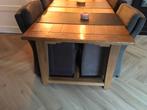 Zware massieve eettafel., Huis en Inrichting, Tafels | Eettafels, Ophalen, Eikenhout, 200 cm of meer, 50 tot 100 cm