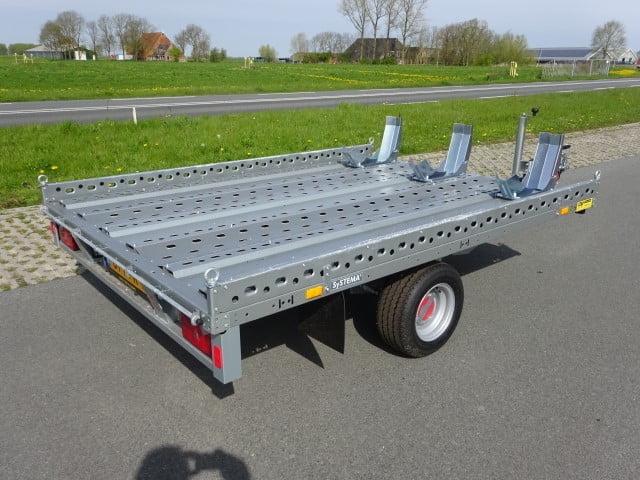 Motortrailer te huur huren aanhanger trailer 3 motor geremd, Diensten en Vakmensen, Verhuur | Auto en Motor, Aanhangwagen