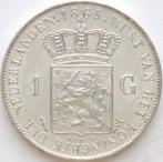 XntriQ-Coins - zilveren 1 Gulden 1865 Willem III KWALITEIT, 1 gulden, Koning Willem III, Zilver, Ophalen of Verzenden