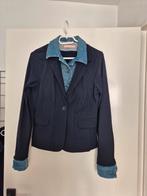 Studio Anneloes blazer - donkerblauw jeans effect - maat M, Maat 38/40 (M), Studio Anneloes, Blauw, Ophalen of Verzenden