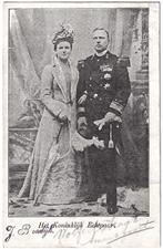 Kaart 1902 Koninklijk Echtpaar - Wilhelmina en Hendrik, Ophalen of Verzenden, Gebruikt, Nederland, Kaart, Foto of Prent