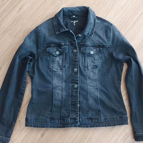 zwart/grijs stretch jeans spijkerjasje maat M van The Denim, Kleding | Dames, Jasjes, Kostuums en Pakken, Zo goed als nieuw, Jasje