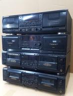 4 Stuks Dubbel Cassettedecks SONY en PIONEER Voor Hobbyisten, Ophalen, Dubbel, Sony, Auto-reverse