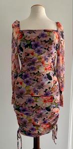 Schattig bloemen jurkje van Bubbleroom XS, Ophalen of Verzenden, Zo goed als nieuw, Knielengte, Maat 34 (XS) of kleiner