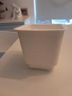 Witte Kunststof Bloempot - Vierkant, Ophalen, Kunststof, Gebruikt, Vierkant