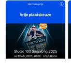 2 tickets studio 100 singalong 30-11, Tickets en Kaartjes, Concerten | Overige, Twee personen, December