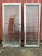 RVS deuren triple glas - ideaal voor serre of uitbouw, Doe-het-zelf en Verbouw, Gevelraam of Ruit, Gebruikt, 80 tot 120 cm, Ophalen of Verzenden
