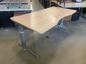 Bureau met slinger en kabelgoot 180x90/80xH62-91 cm, 1948st - afbeelding 14