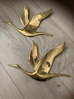Messing Zwanen Wanddecoratie, Ophalen of Verzenden, Gebruikt