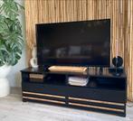 Tv meubel, lage kast zwart, vintage, Ophalen, Gebruikt, 100 tot 150 cm, Minder dan 100 cm