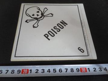 sticker POISON 6  beschikbaar voor biedingen