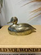 Prachtige vintage koperen Messing Eend Vogel beeld decoratie, Ophalen of Verzenden