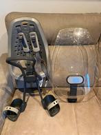 Yepp Voorzitje Fietsstoeltje + Windscherm, Fietsen en Brommers, Fietsaccessoires | Fietsstoeltjes, Ophalen, Gebruikt, Voetsteuntjes