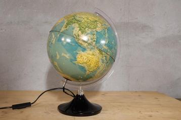 Vintage globe wereldbol lamp Tecnodidattica  beschikbaar voor biedingen