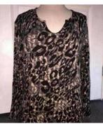 Tijger  print top H&M maat 42, Ophalen of Verzenden, Zo goed als nieuw, Maat 42/44 (L), Bruin