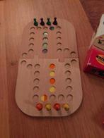 Duo houten keezbord voor 2 personen, Hobby en Vrije tijd, Gezelschapsspellen | Bordspellen, Ophalen of Verzenden, Zo goed als nieuw