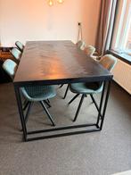 Industriële Eettafel 195x95cm, Huis en Inrichting, Tafels | Eettafels, Ophalen, Gebruikt, 50 tot 100 cm, Vijf personen of meer