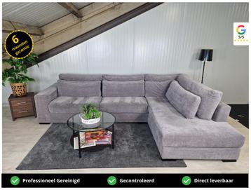 GRATIS LEVERING Z.G.A.N Velvet Hoekbank 330x230 GEREINIGD  beschikbaar voor biedingen