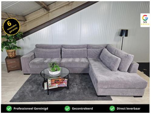 GRATIS LEVERING Z.G.A.N Velvet Hoekbank 330x230 GEREINIGD, Huis en Inrichting, Banken | Bankstellen, Zo goed als nieuw, Hoekbank