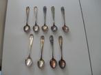 9 theelepeltjes van van nelle - verzilverd, Ophalen of Verzenden, Gebruikt, Rvs of Chroom
