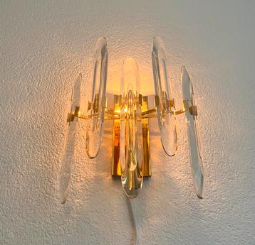 Vintage Gaetano Sciolari wandlamp 70’s beschikbaar voor biedingen
