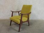2 Retro vintage Teak fauteuils stoelen Opnieuw Gestoffeerd, Twee, Overige kleuren, Hout, Ophalen of Verzenden
