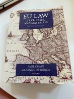 EU Law: Text, Cases, Materials - 7e Editie, WO, Paul craig, Gamma, Ophalen