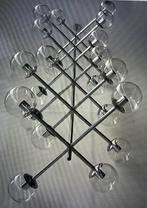 Hanglamp enorm groot jaren 60 70 vintage design retro, Ophalen, Gebruikt, Metaal, Minder dan 50 cm