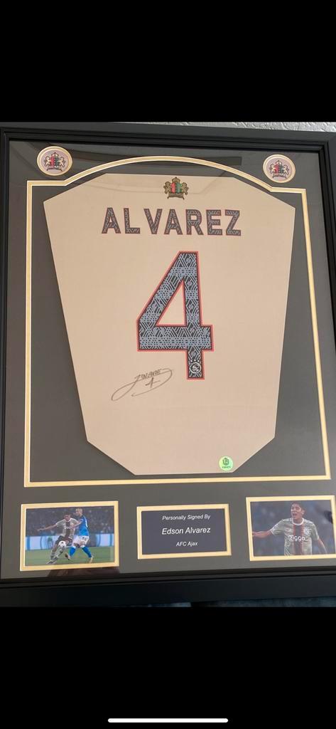 Gesigneerd Ajax shirt | Edson Alvarez | Incl. Certificaat, Verzamelen, Sportartikelen en Voetbal, Zo goed als nieuw, Shirt, Buitenlandse clubs