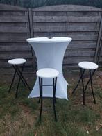 Statafels en barkrukken te huur!!, Ophalen of Verzenden