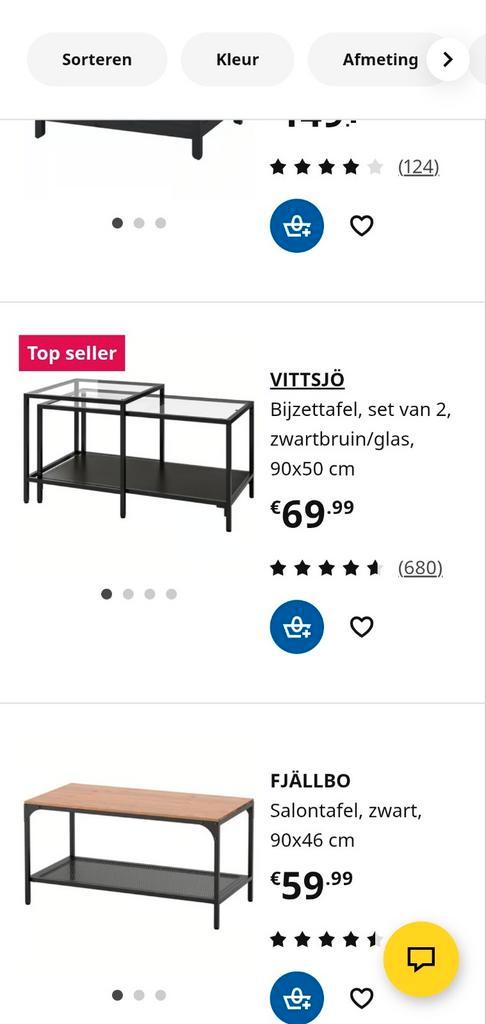 Nog helemaal nieuw Stijlvolle ikea salontafel met glasd, Huis en Inrichting, Tafels | Bijzettafels, Zo goed als nieuw, Rechthoekig