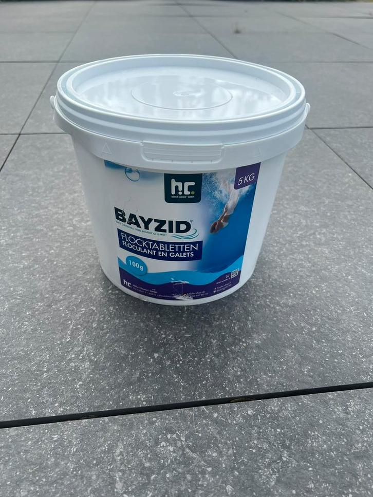 Vlokkenmiddel/Vlokkentabletten 100 gram per tablet 5kg emmer, Tuin en Terras, Zwembad-toebehoren, Nieuw, Reinigingsmiddel, Ophalen of Verzenden