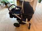 Donkerblauwe Joolz Day3 kinderwagen met accessoires, Gebruikt, Verstelbare duwstang, Combiwagen, Ophalen
