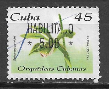 Cuba 1995 Orchidee plant flora overdruk nieuwe waarde beschikbaar voor biedingen